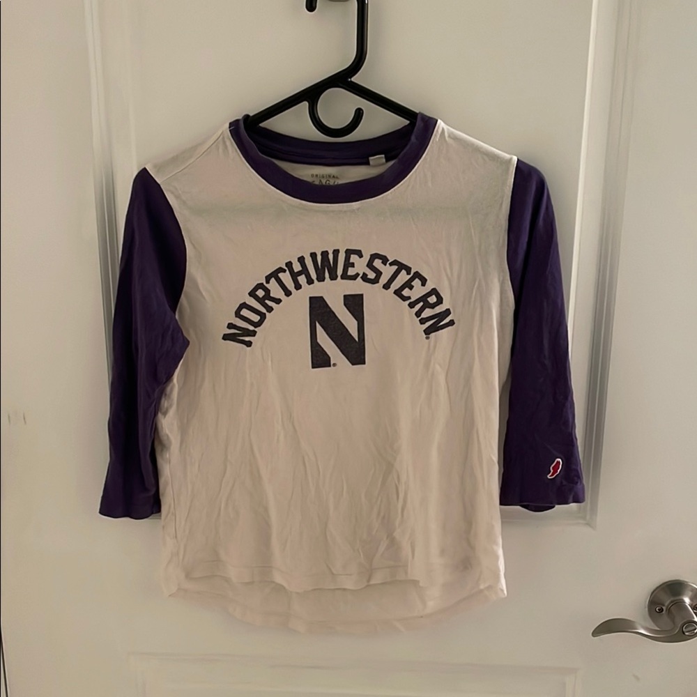 League vintage Northwestern Raglan Tee